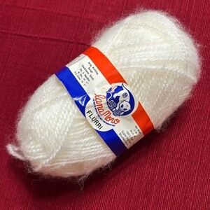 1 skein of Lana Moro flurri brushed white yarn l